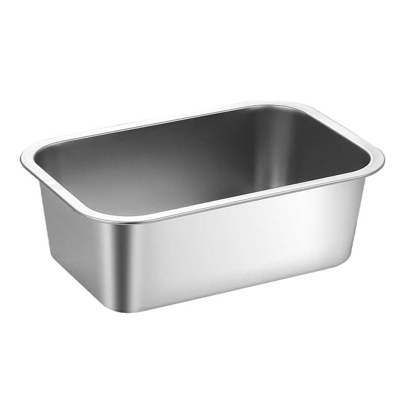 15pcs Stainless Steel Cat Litter Box, 23.6"x15.8"x6"(Height)