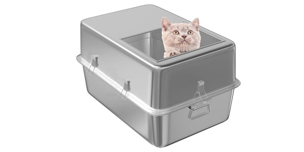 covered cat litter box